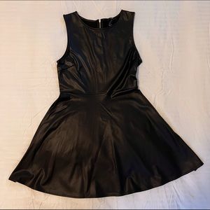 Forever 21 Leather Effect Dress